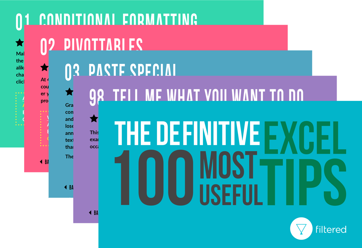 100 Most Useful Excel Tips