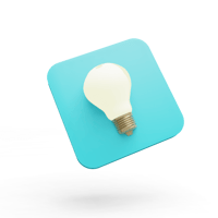 upskilling in 2021 light bulb blue
