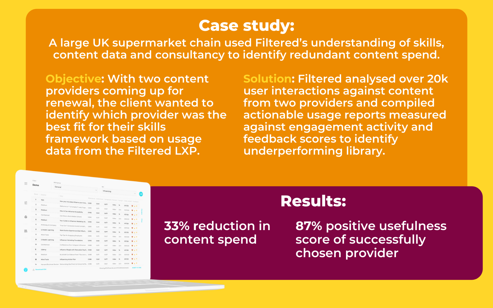 Buyers guide case study - value for money