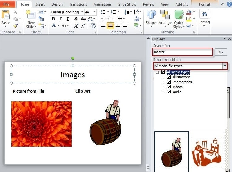 how to make two columns in powerpoint 2010